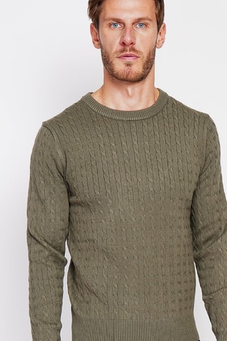 Trui - Bordeauxrood - Groen