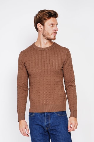 Trui - Bordeauxrood - Bruin