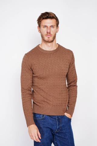 Trui - Bordeauxrood - Bruin