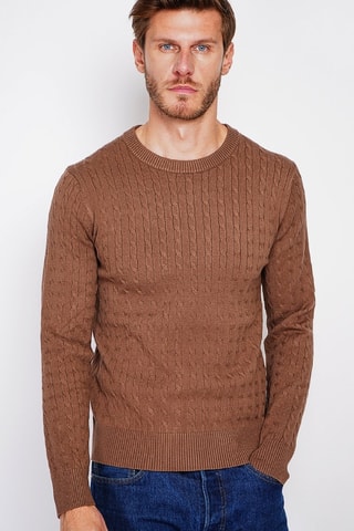 Trui - Bordeauxrood - Bruin