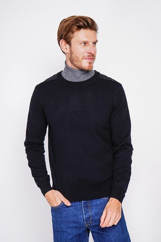 Trui - Blauw - Zwart