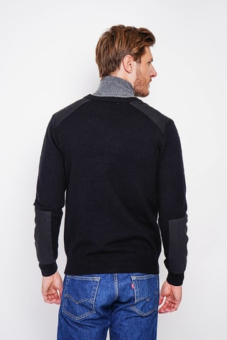 Trui - Blauw - Zwart