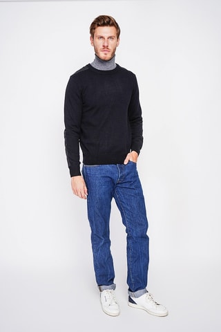 Trui - Blauw - Zwart