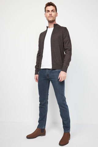  Vest Nachtblauw - Bruin