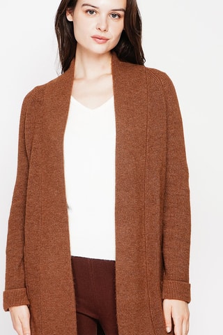 Lang Vest - Bordeauxrood - Bruin