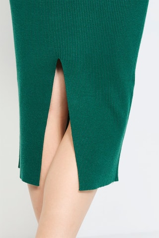 Nauwaansluitde  Rok Hoge Taille - Nachtblauw - Groen