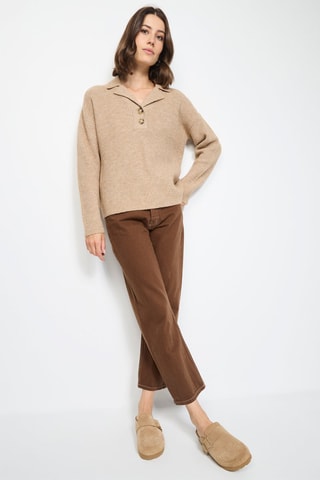  Trui - Gemêleerd Beige - Beige