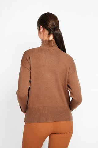 Oversized trui - Blauw - Bruin