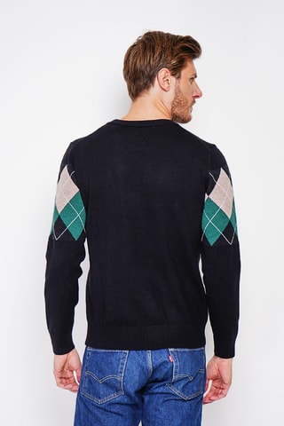 Trui - Blauw - Zwart