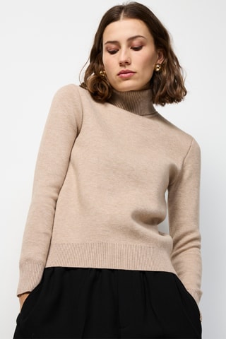 Kasjmier Trui - Camel - Beige