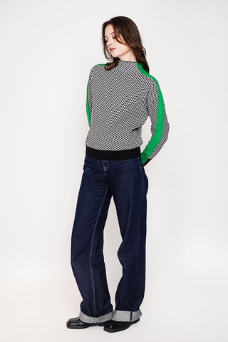 Oversized trui - Bruin - Zwart