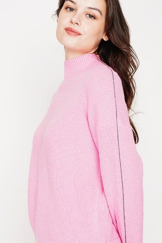 Oversized trui - Ecru - Roze