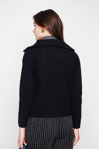 Oversized vest - Kaki - Zwart