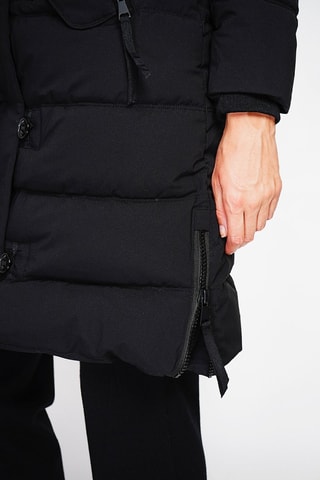 Gewatteerde Jas met Capuchon - Bruin - Zwart