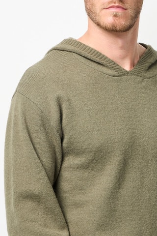 Trui met Capuchon - Bruin - Groen