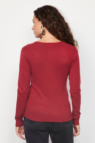  Trui Grijsblauw - Rood