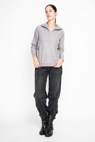 Oversized trui - Grijs - Grijs