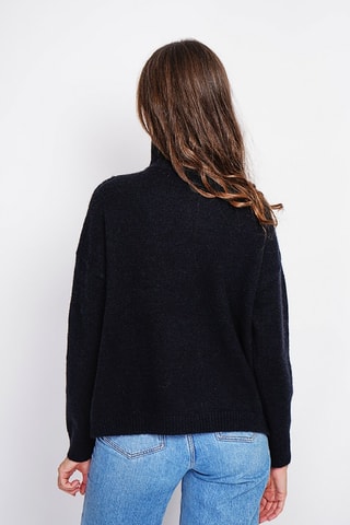 Oversized trui - Grijs - Zwart