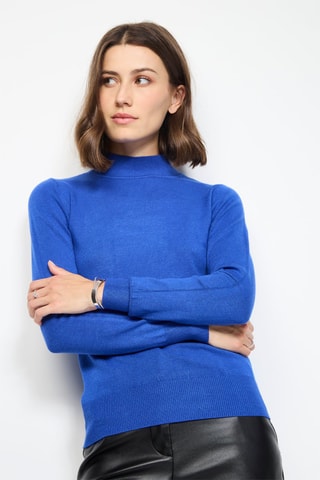  Trui - Gemêleerd Beige - Blauw