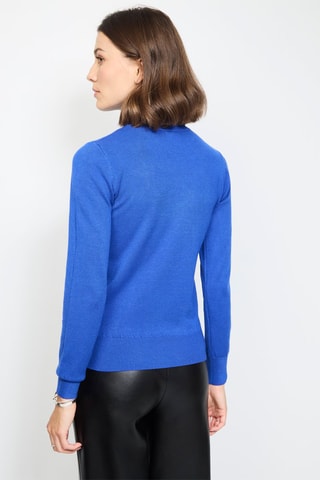  Trui - Gemêleerd Beige - Blauw