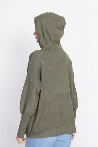 Trui met Capuchon - Camel - Groen