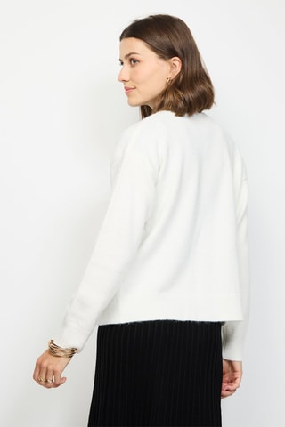  Vest - Gemêleerd Camel - Wit