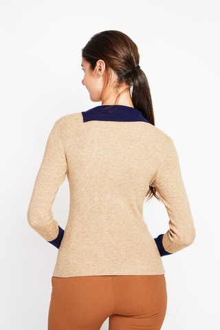 Trui - Grijs - Beige