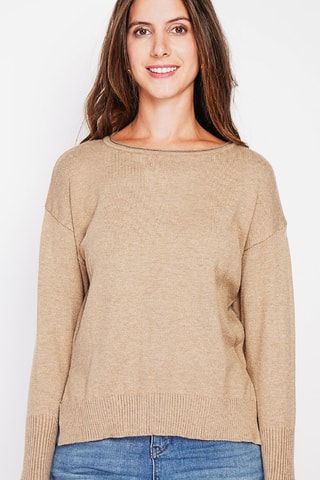 Oversized trui - Camel - Bruin