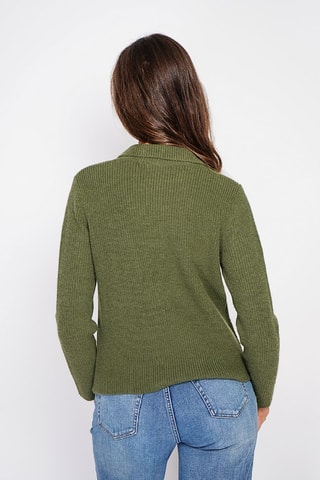Trui - Bordeauxrood - Groen
