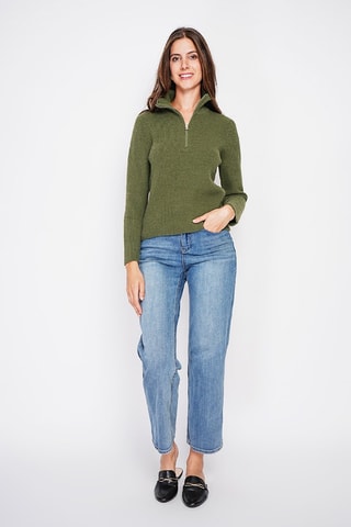Trui - Bordeauxrood - Groen