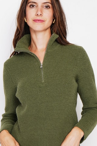 Trui - Bordeauxrood - Groen