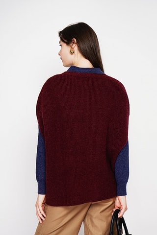 Oversized trui - Bordeauxrood - Rood