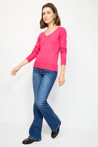 Kasjmier Trui - Fuchsia - Roze
