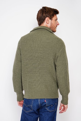 Trui - Bordeauxrood - Groen