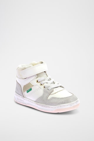 Hoge Sneakers - Wit en Goudkleurig