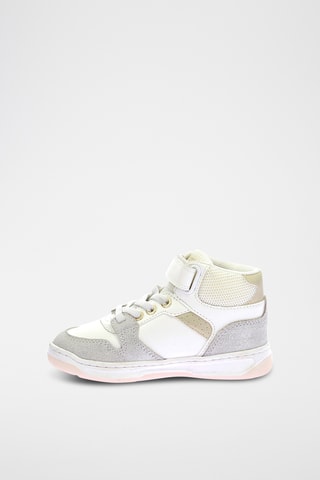 Hoge Sneakers - Wit en Goudkleurig