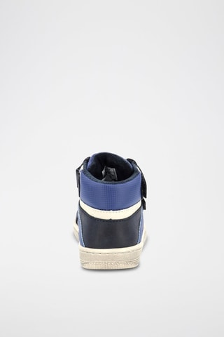 Hoge Gevoerde Sneakers Lohan - Blauw en Wit