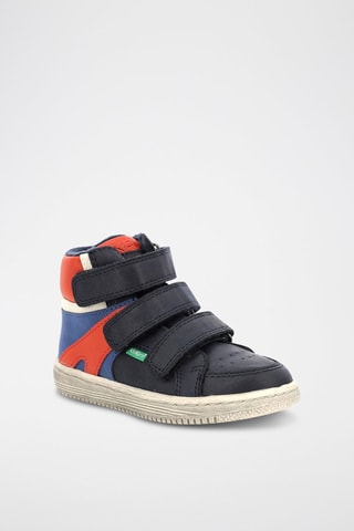 Hoge Gevoerde Sneakers Lohan - Blauw en Rood