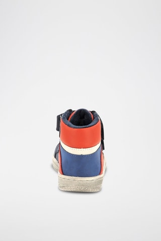 Hoge Gevoerde Sneakers Lohan - Blauw en Rood