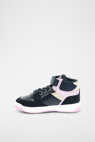 Hoge Sneakers - Marineblauw en Roze