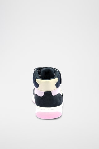 Hoge Sneakers - Marineblauw en Roze