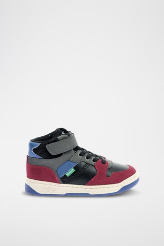 Hoge Sneakers - Zwart en Bordeauxrood