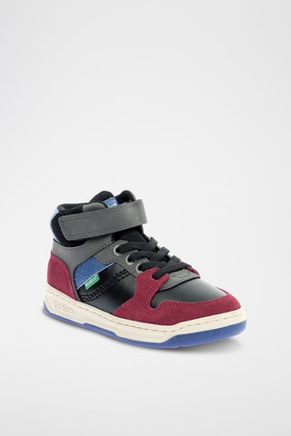 Hoge Sneakers - Zwart en Bordeauxrood