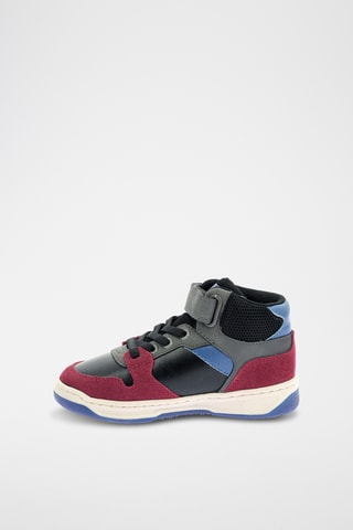 Hoge Sneakers - Zwart en Bordeauxrood