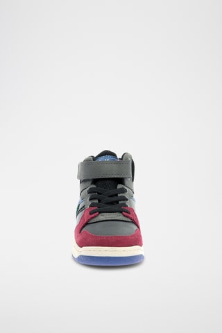 Hoge Sneakers - Zwart en Bordeauxrood