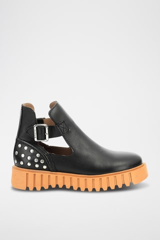 Bottines en cuir Kick Fantasy - Noir