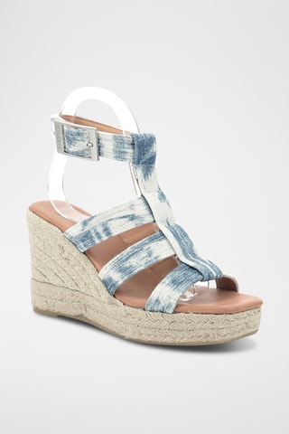 Sandalen met Sleehak Tie and Dye Kick Padora PG - Hemelsblauw en Ecru