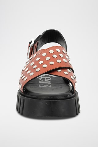 Leren Platform Sandalen Kick Fact - Goudkleurig
