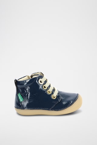 Bottillons en cuir verni Sonizip - Bleu marine