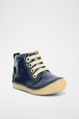 Bottillons en cuir verni Sonizip - Bleu marine